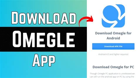 If you feel lonely and want to chat with someone, this app might be an option for you. . Omegle download